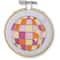 3.5" Disco Ball Stamped Design Embroidery Kit with Hoop by Loops & Threads®